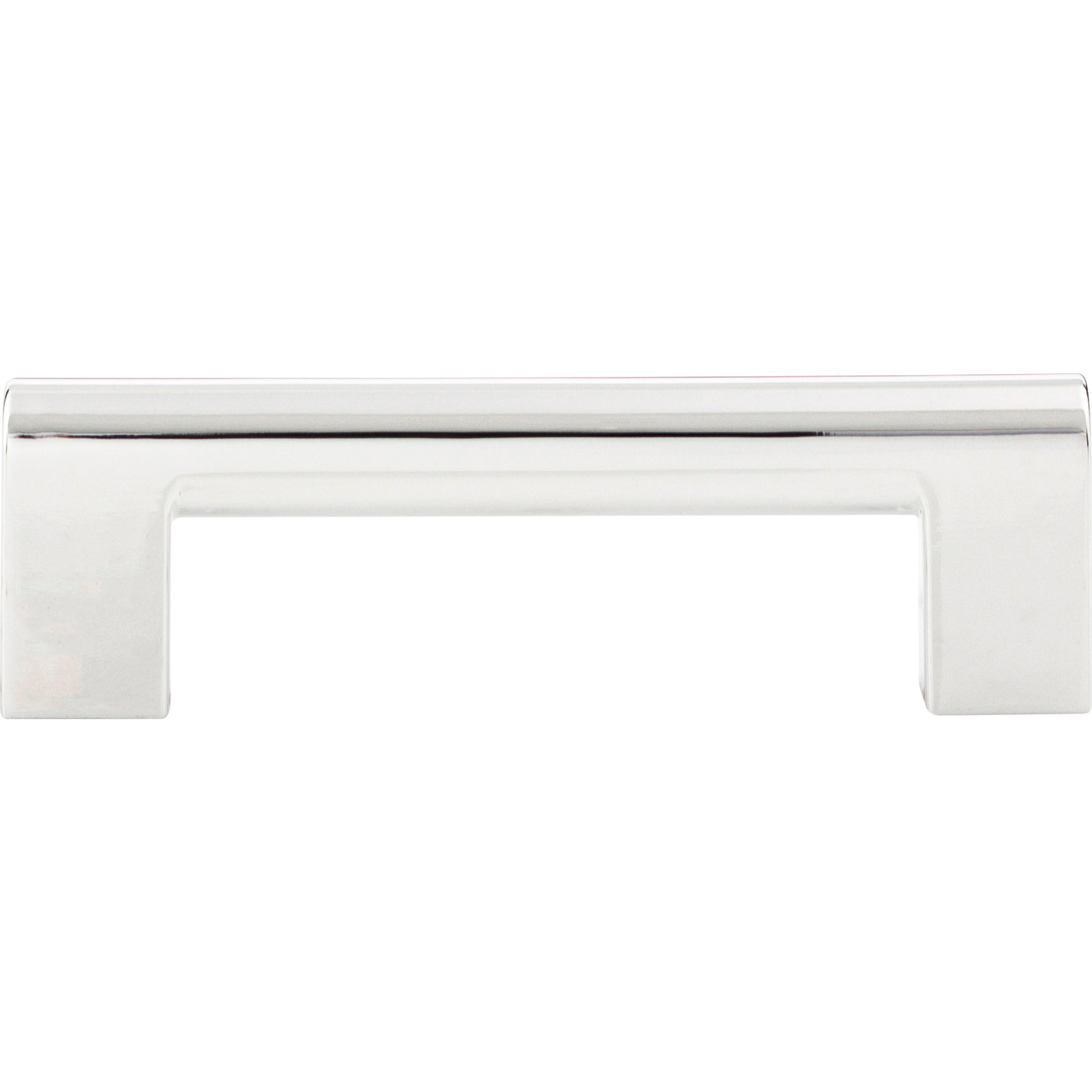 Atlas Round Rail 3 3/4" Center to Center Bar Pull (438) - Polished Chrome