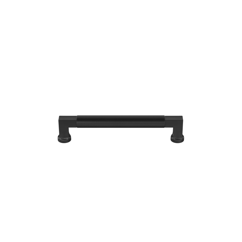 Ashley Norton Knurled Bauhaus Cabinet Pull - 6" CTC - Black