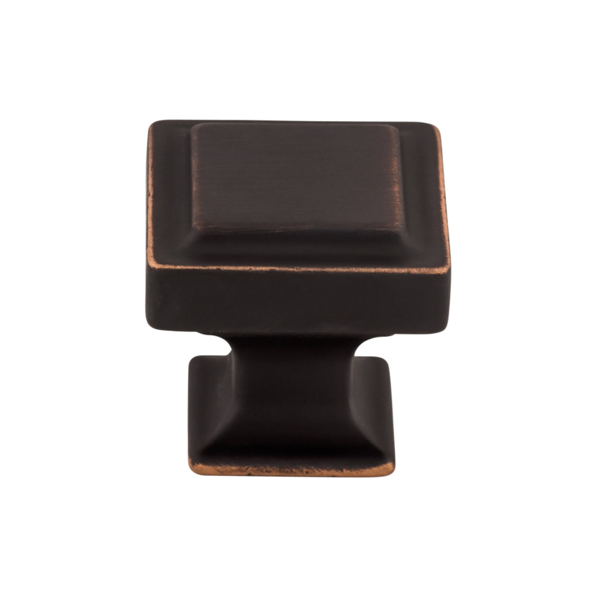 Top Knobs Ascendra 1 1/4" Length Square Knob - Umbrio
