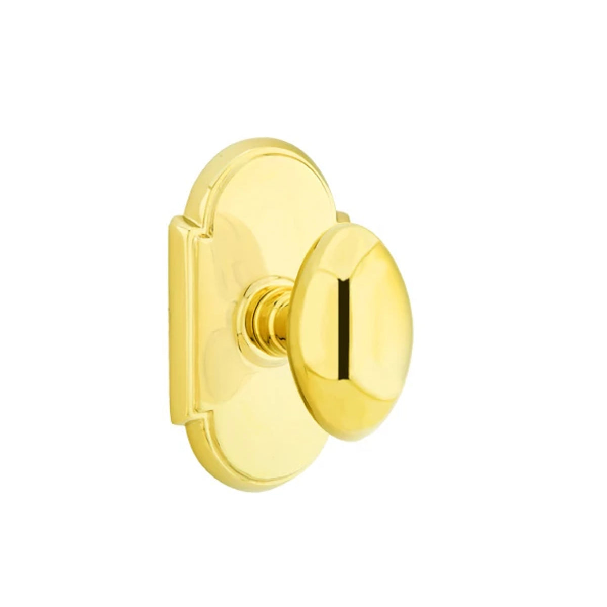 Egg Key In Knob – unlacquered-brass