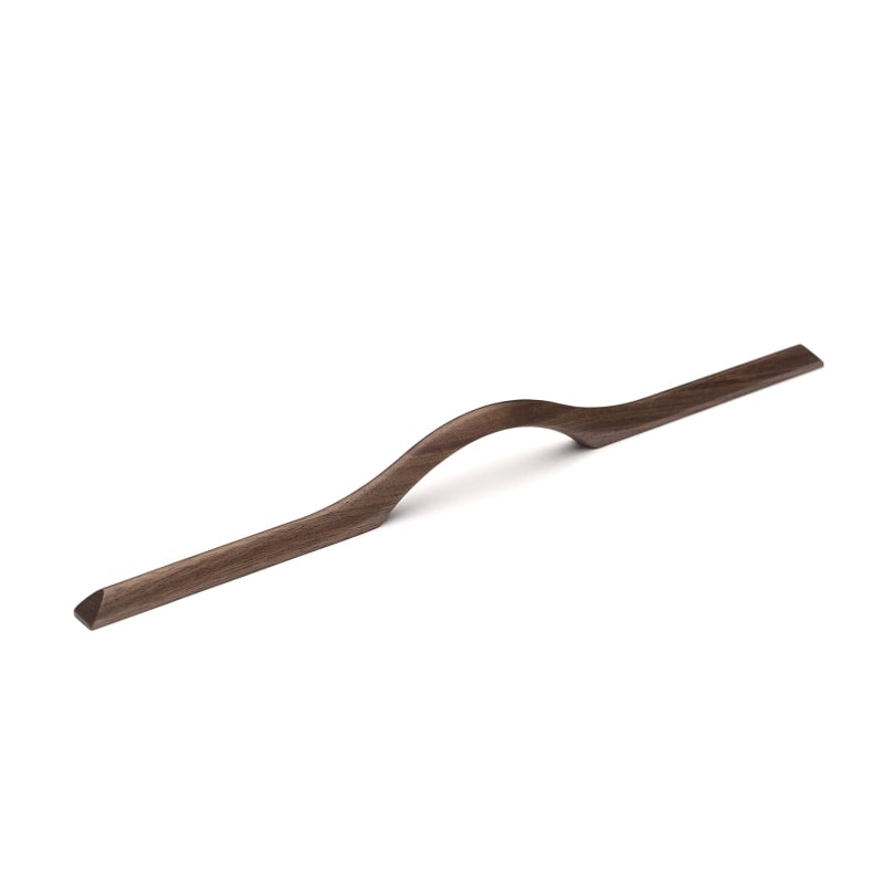 Ashley Norton Dunbar Cabinet Pull - 10 1/16" CTC - Walnut (Lacquered)
