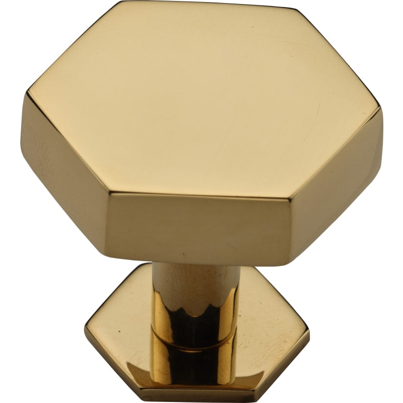 Modern Hex Cabinet Knob with Rosette