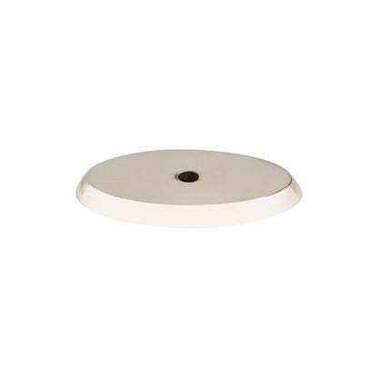 Top Knobs Aspen Ii Oval Knob Backplate - 1" - Brushed Satin Nickel