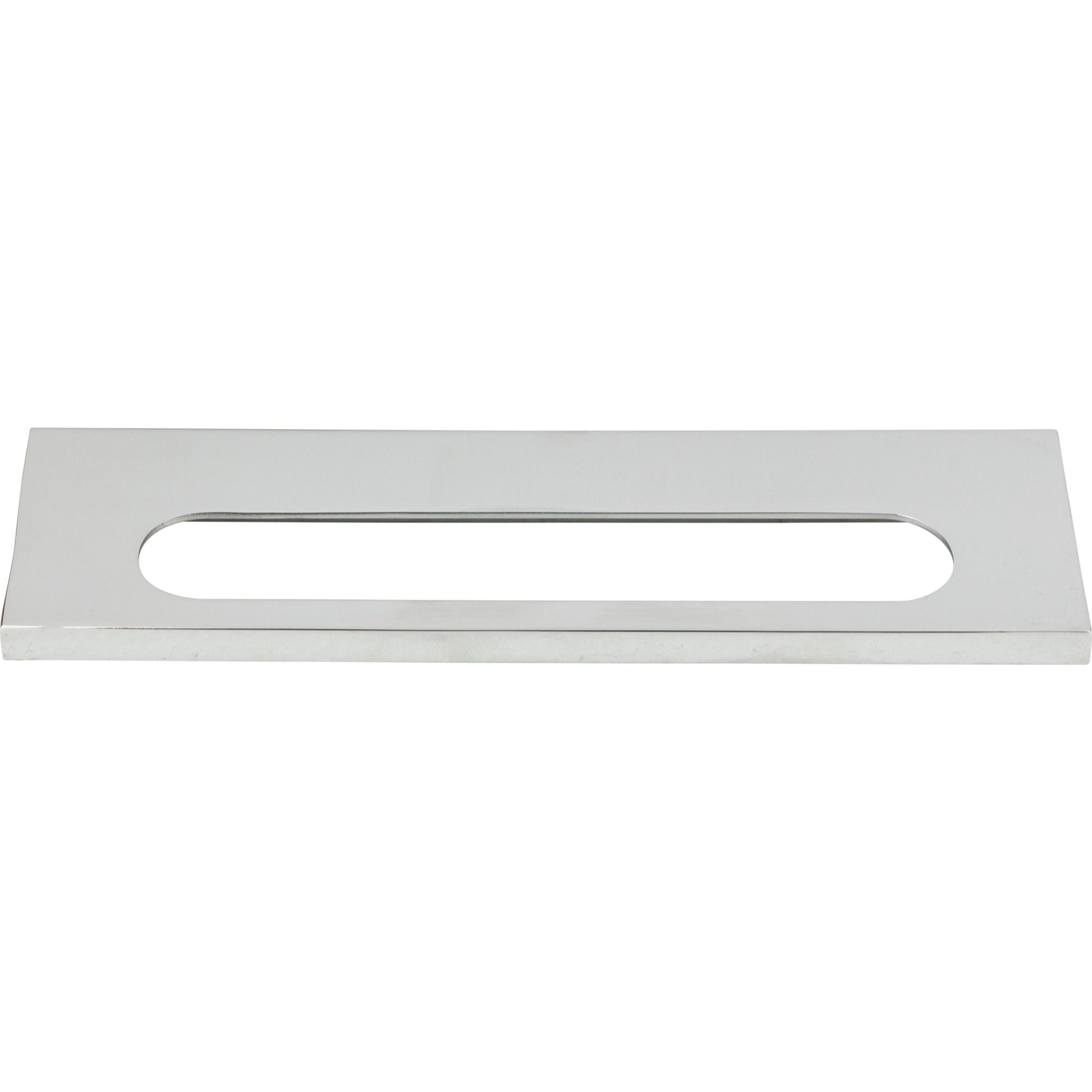 Atlas Modern Square 5 1/16" Center to Center Finger Pull (365) - Polished Chrome