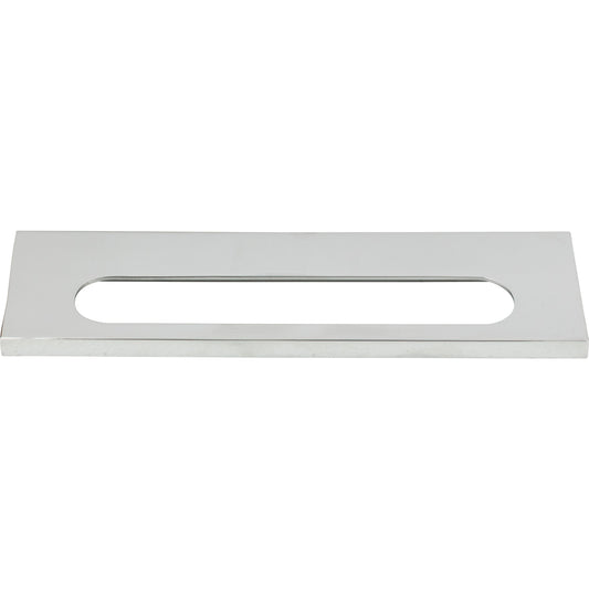 Atlas Modern Square 5 1/16" Center to Center Finger Pull (365) - Polished Chrome
