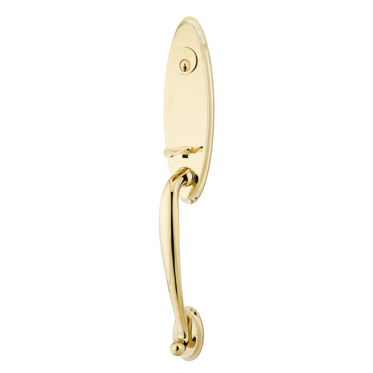 Marietta Monolithic Tubular Entry Set – Polished Brass