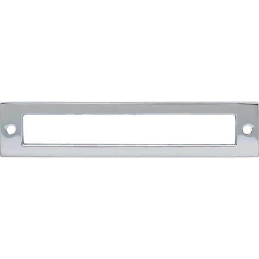 Top Knobs Hollin 5 1/16" Center to Center Pull Backplate - Polished Chrome