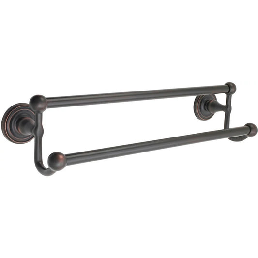 Traditional Brass Double Towel Bar