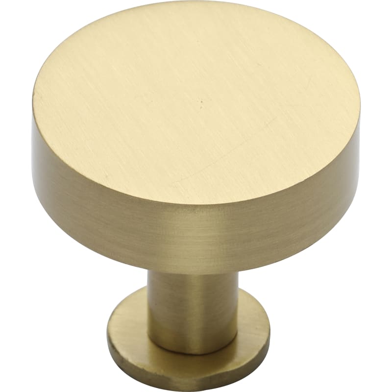 Knurled Disc Cabinet Knob with Rosette
