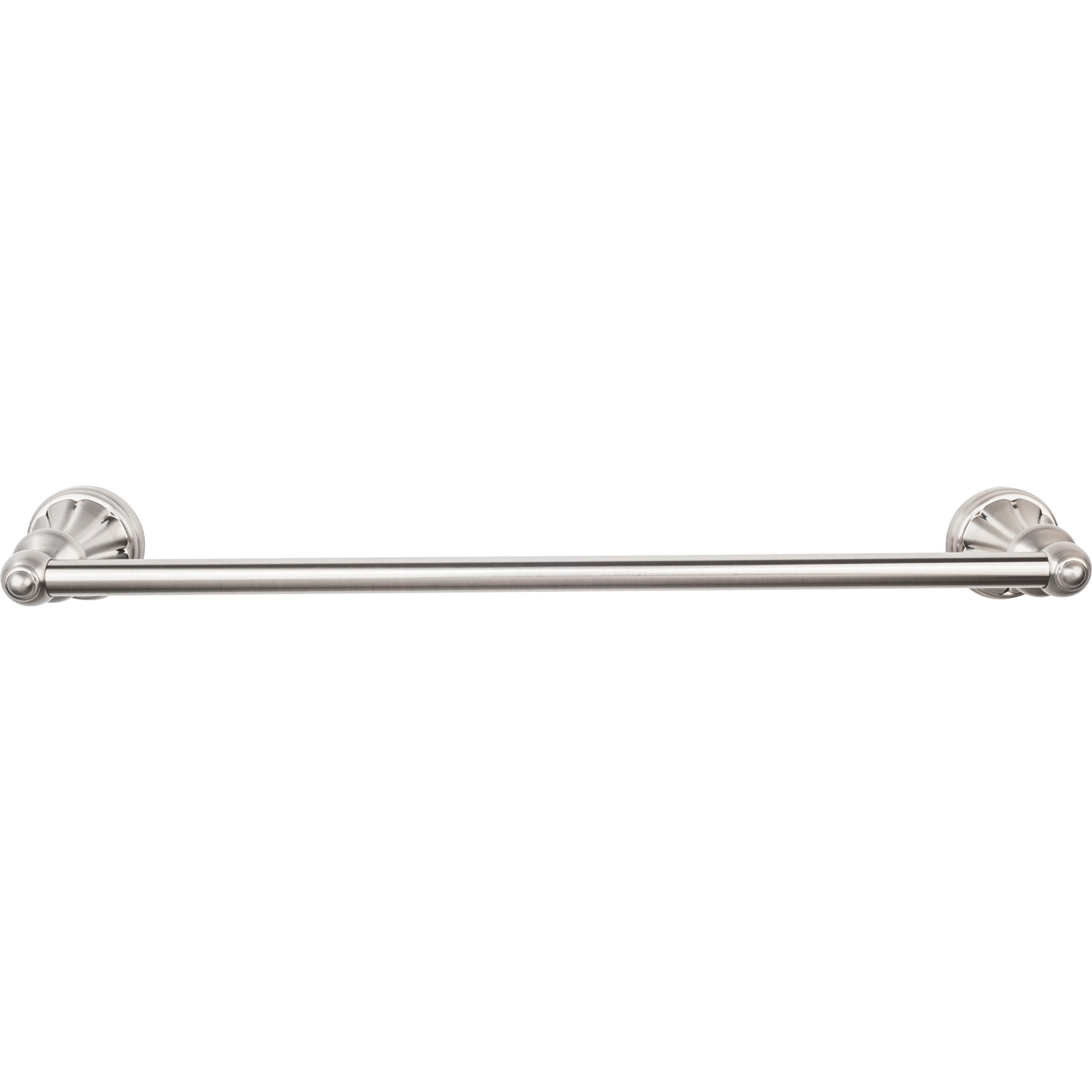 Top Knobs Top Bath (R) Hudson Bath Single Wall Mounted  Towel Bar - 18" CTC - Brushed Satin Nickel