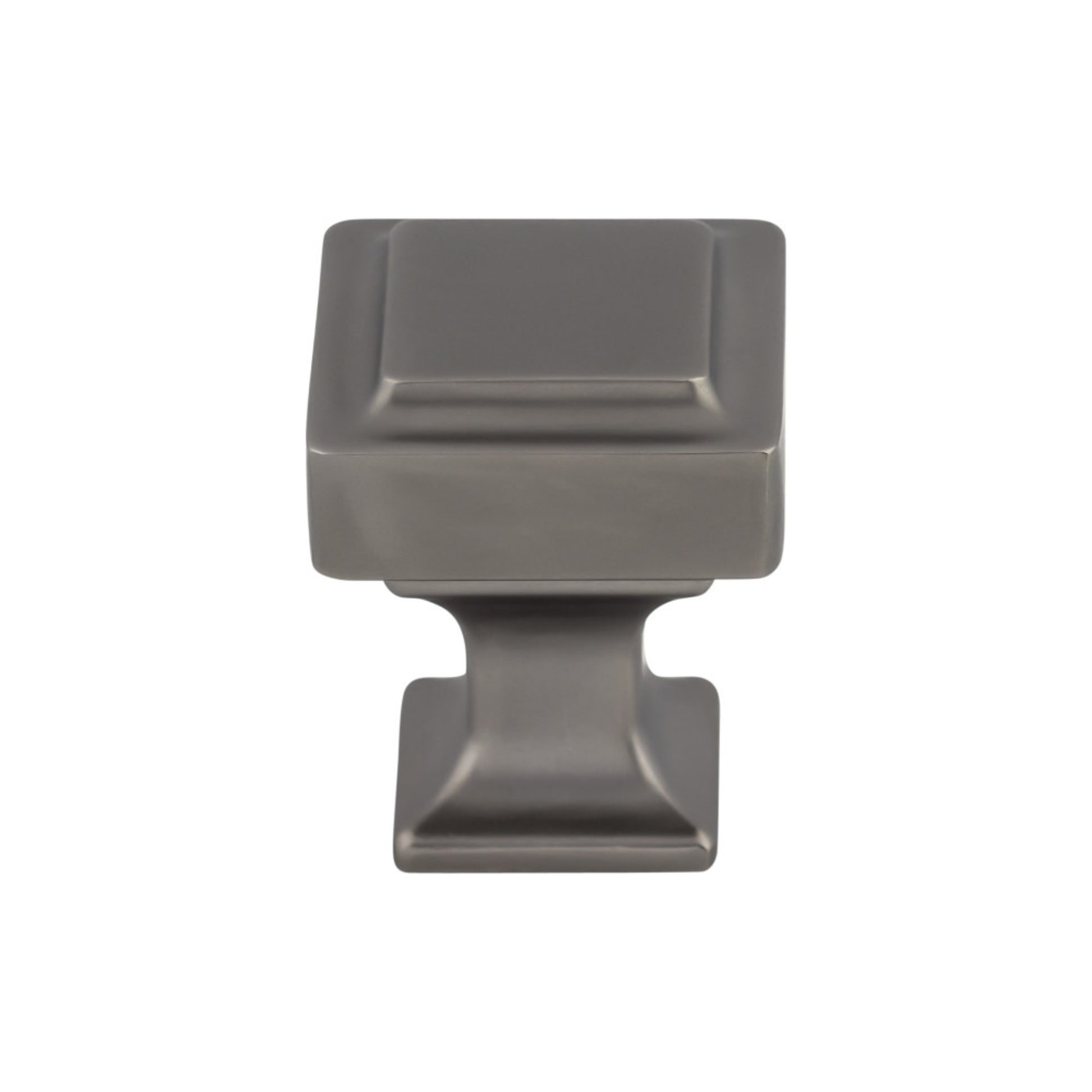 Top Knobs Ascendra Square Knob - 1" - Ash Gray