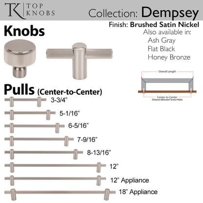 Top Knobs Dempsey Bar Pull