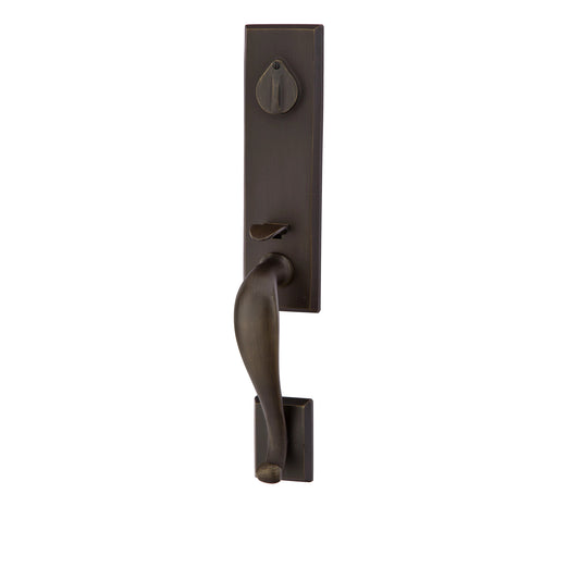 Rectangular Monolithic Tubular Entry Set – Medium Bronze