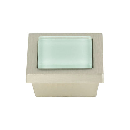 Atlas Spa Length Square Knob - Brushed Nickel