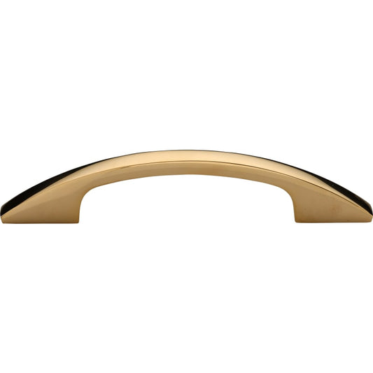 Ashley Norton Oval Cabinet Pull - 3 3/4" CTC - Unlacquered Brass