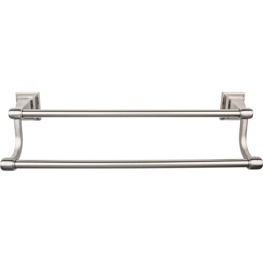 Top Knobs TOP BATH (R) Stratton Bath Double 26" Wall Mounted  Towel Bar - Brushed Satin Nickel