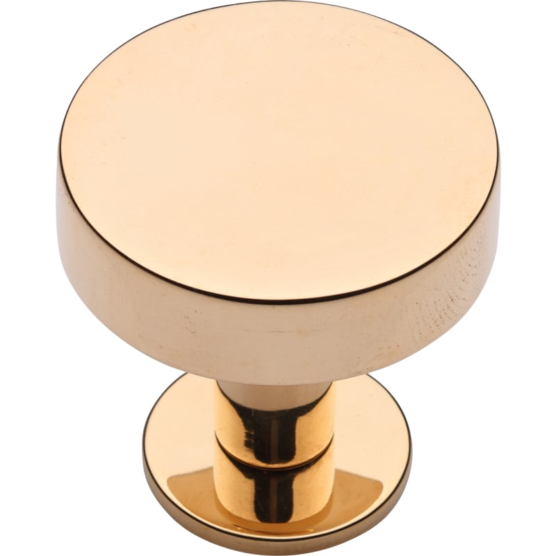 Knurled Disc Cabinet Knob with Rosette