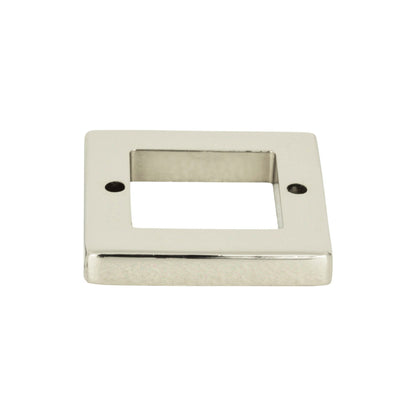 Atlas Tableau Square Pull Backplate - 1 7/16" CTC - Brushed Nickel