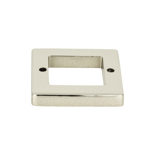 Atlas Tableau Square Pull Backplate - 1 7/16" CTC - Brushed Nickel