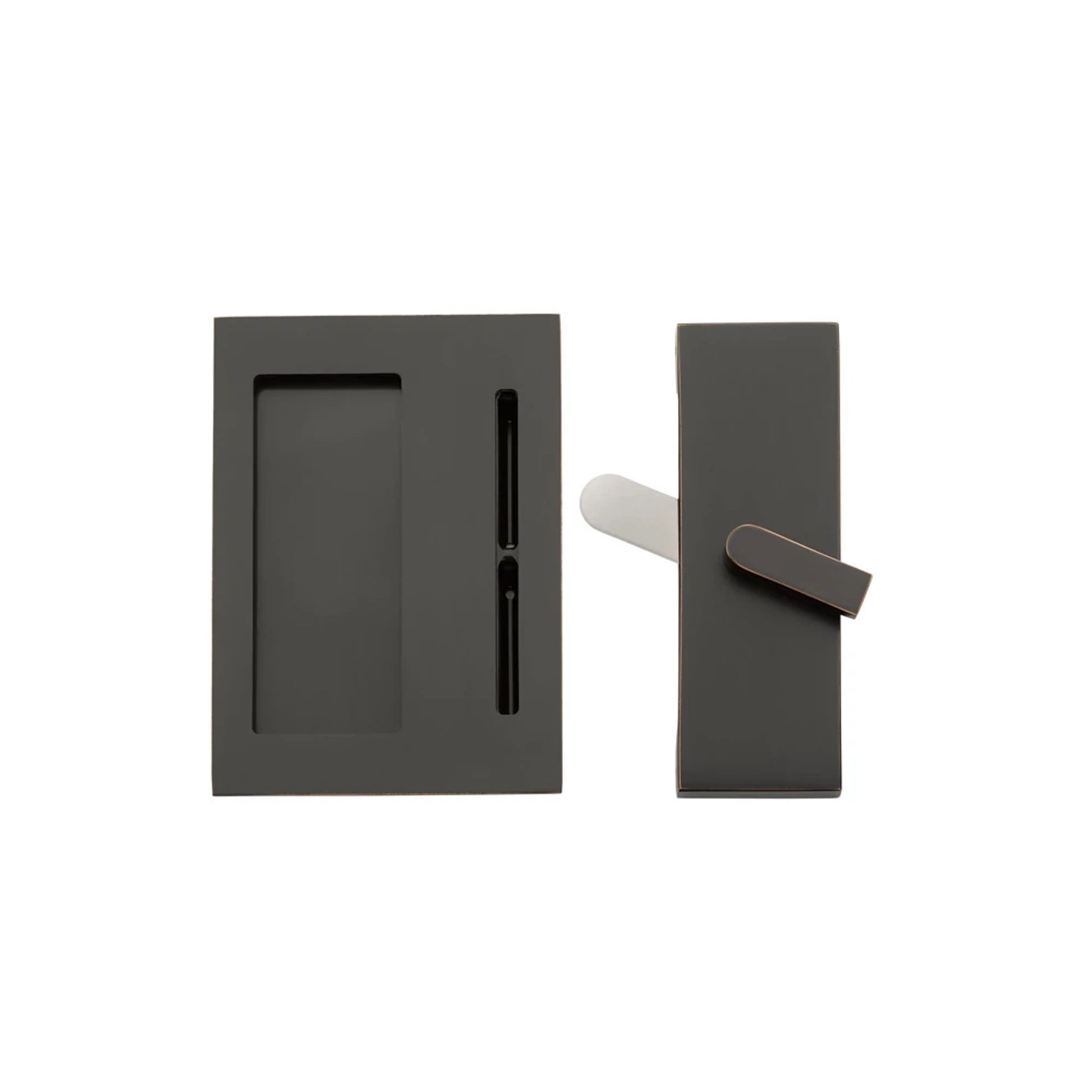 Modern Rectangular Barn Door Privacy Lock