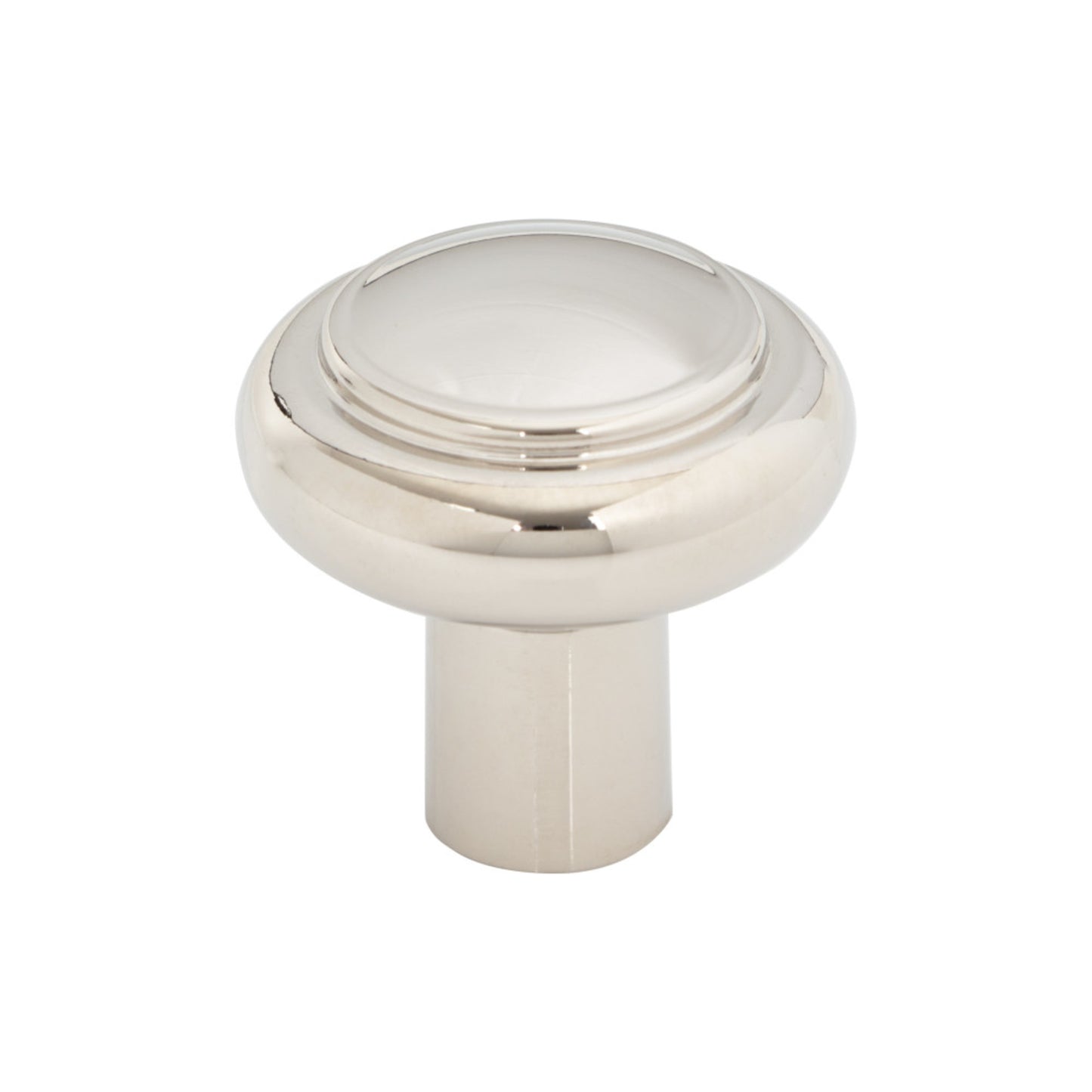 Top Knobs Clarence 1 1/4" Diameter Mushroom Knob - Polished Nickel