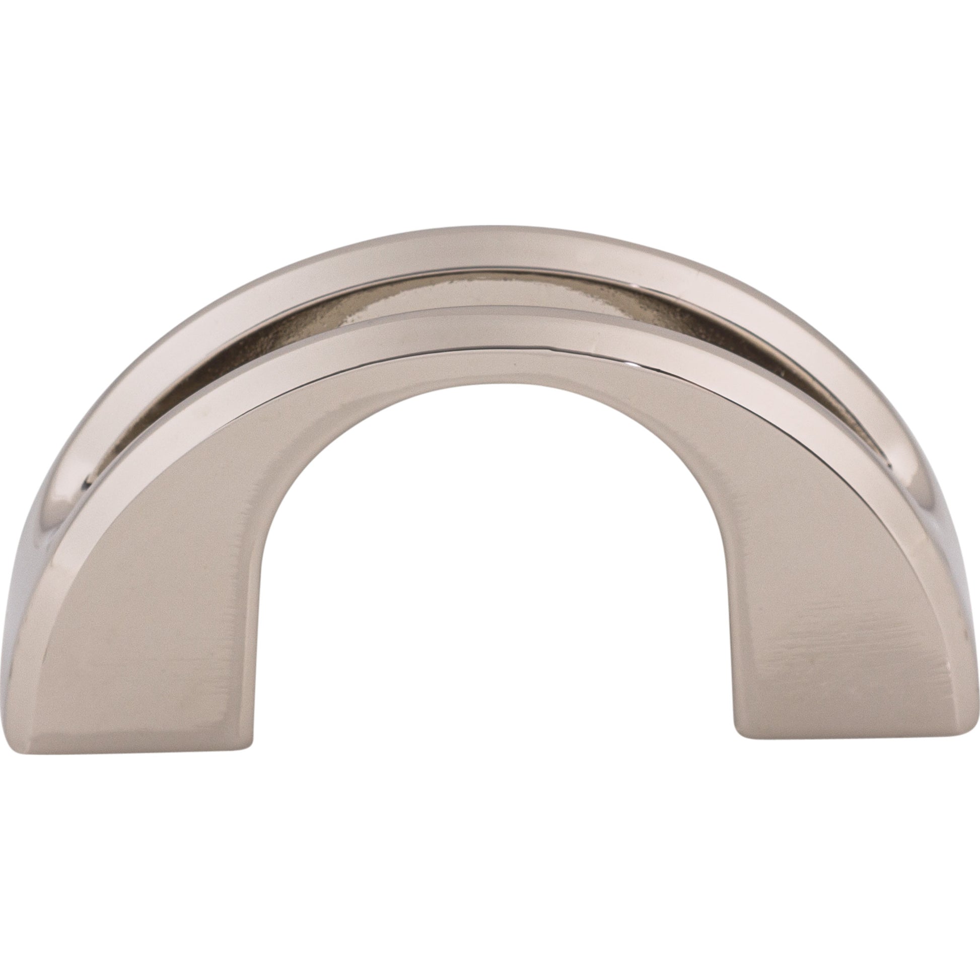 Top Knobs Tango U 1 1/4" Center to Center Finger Pull - Polished Nickel