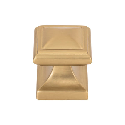 Atlas Wadsworth Square Knob - Brushed Nickel