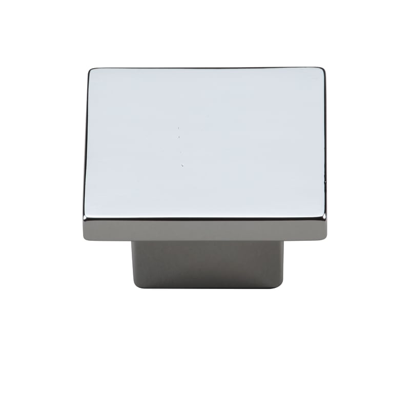 Ashley Norton Modern Square Knob - 1 1/4" - Polished Chrome