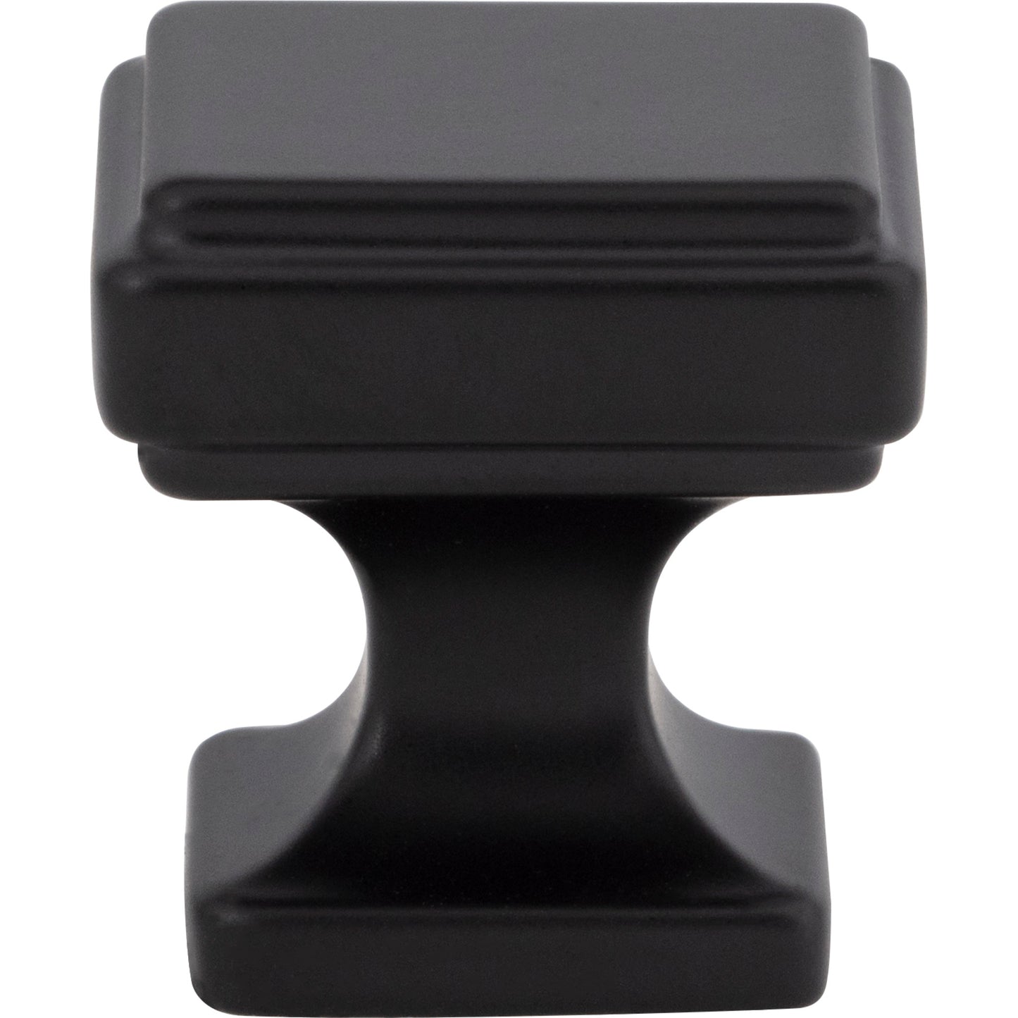 Atlas Kate 1 1/8" Length Square Knob (A200) - Matte Black