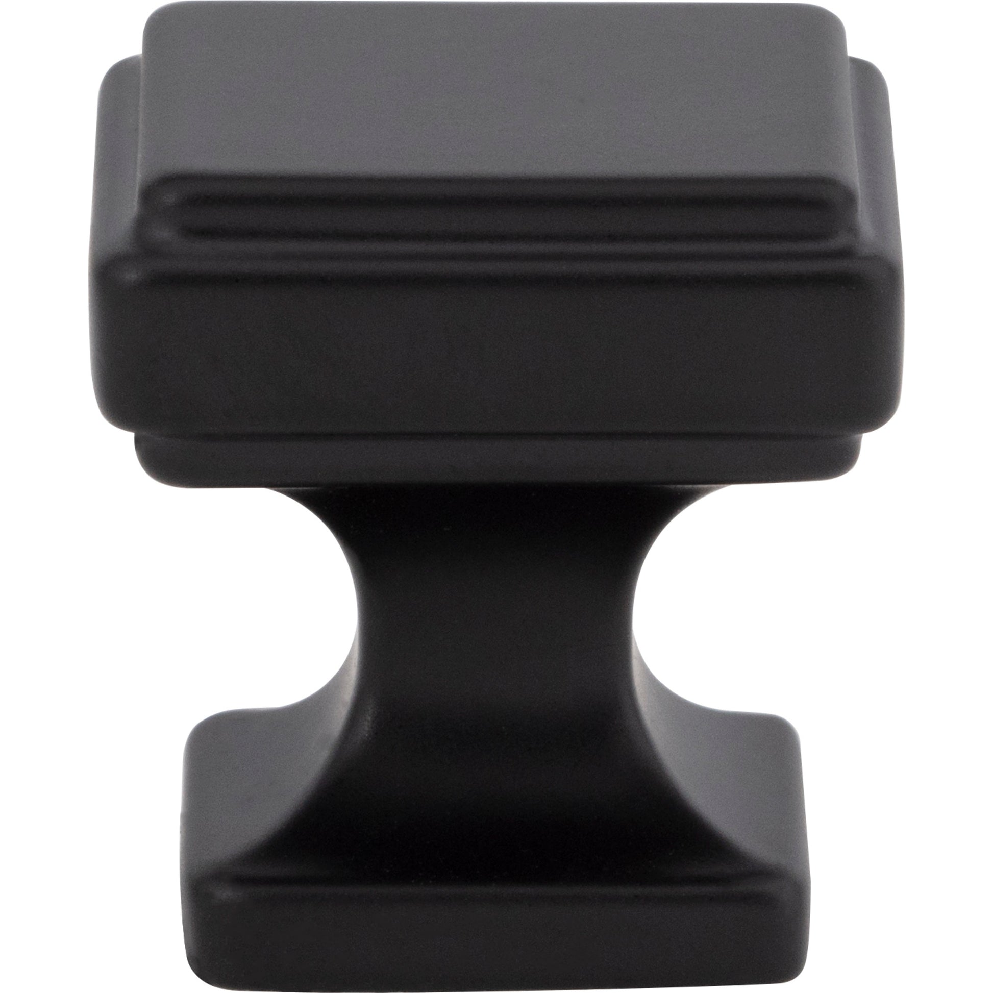 Atlas Kate 1 1/8" Length Square Knob (A200) - Matte Black
