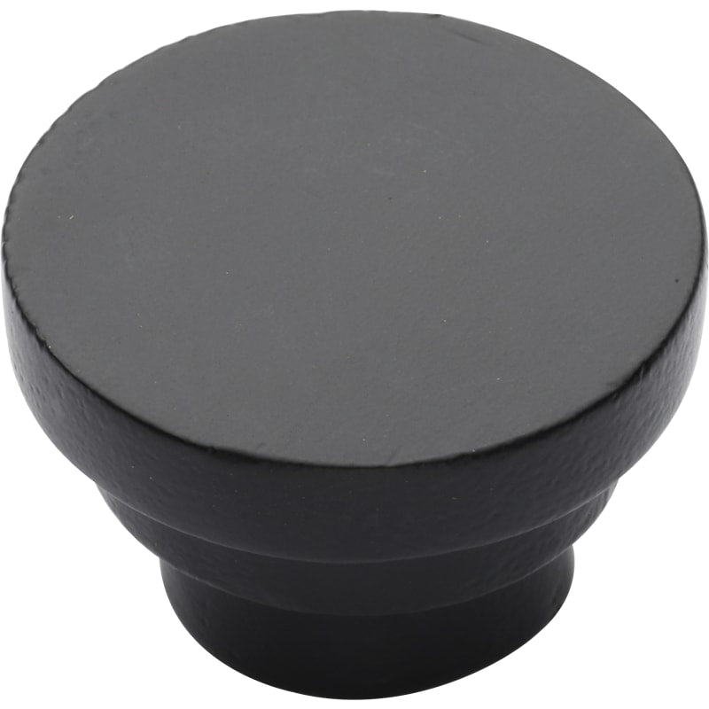 Ashley Norton Round Step Cabinet Knob - 1 1/2" Dia. - Black