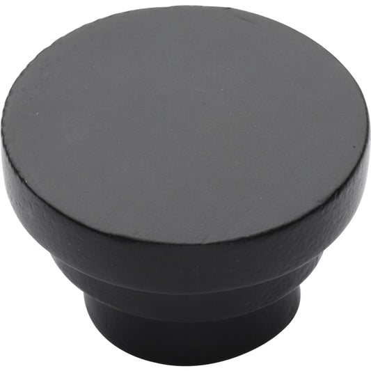 Ashley Norton Round Step Cabinet Knob - 1 1/2" Dia. - Black