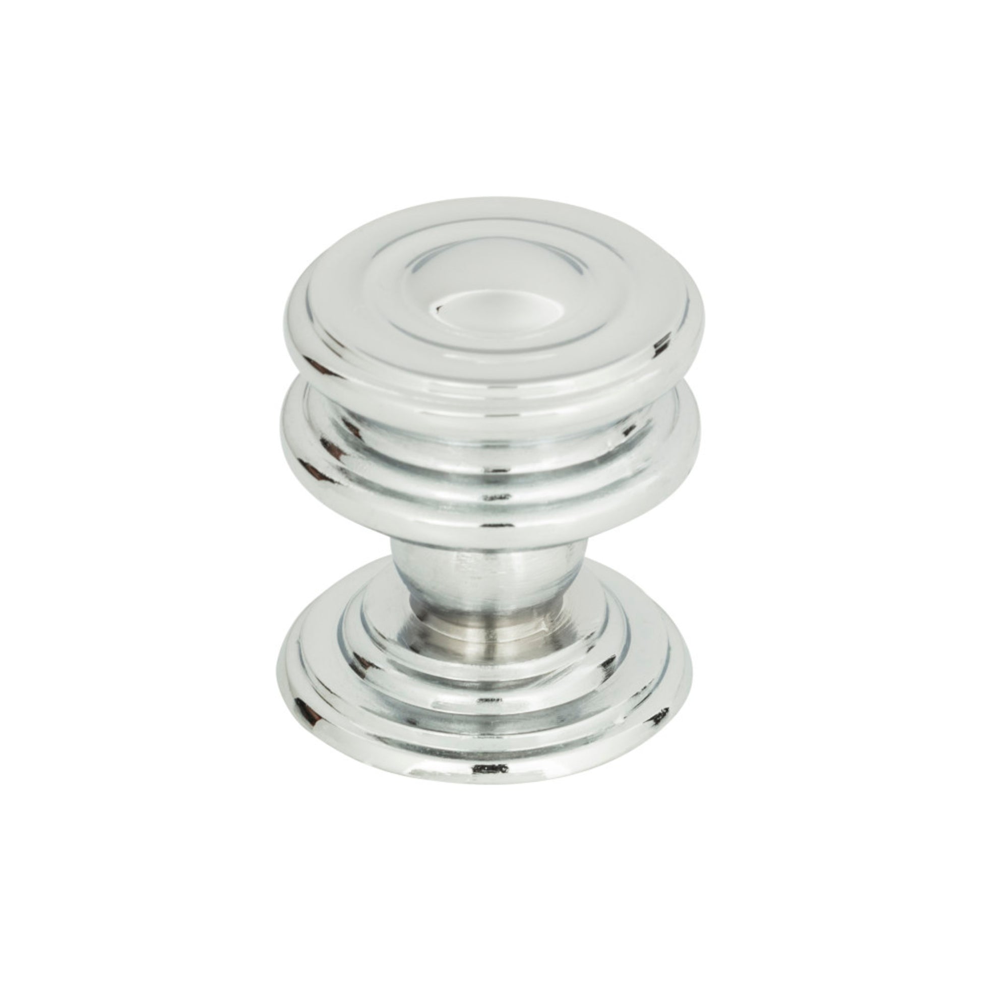 Atlas Campaign 1-1/4" Diameter Round Knob (376) - 1-1/4" Dia. - Polished Chrome