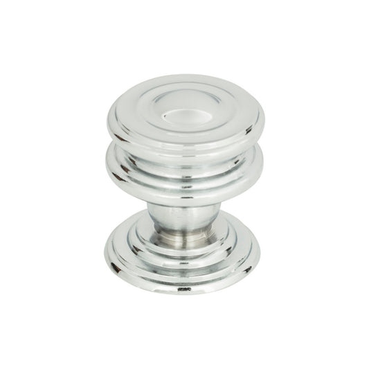 Atlas Campaign 1-1/4" Diameter Round Knob (376) - 1-1/4" Dia. - Polished Chrome