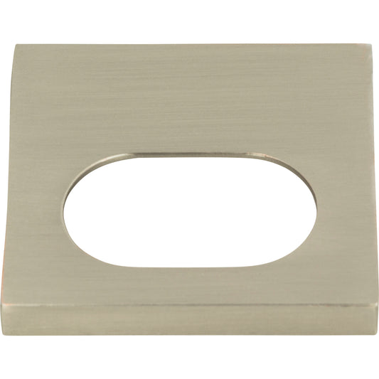 Atlas Modern Square 1 1/4" Center to Center Finger Pull (364) - Brushed Nickel