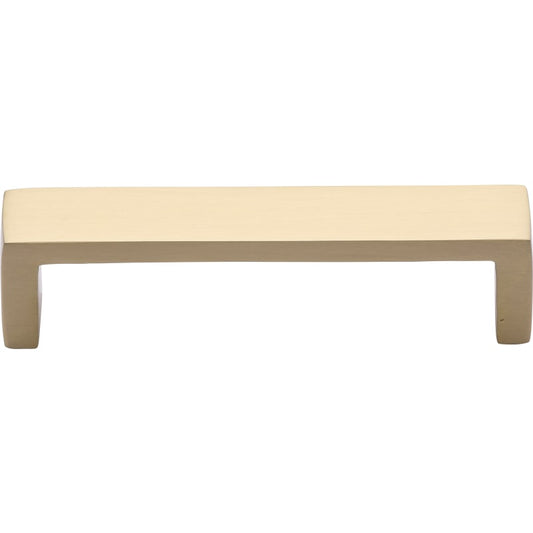 Ashley Norton Wide Modern Cabinet Pull - 4" CTC - Satin Brass