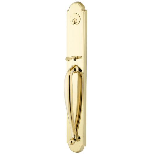 Wilmington Full Length Tubular Entry Set – Polished Brass