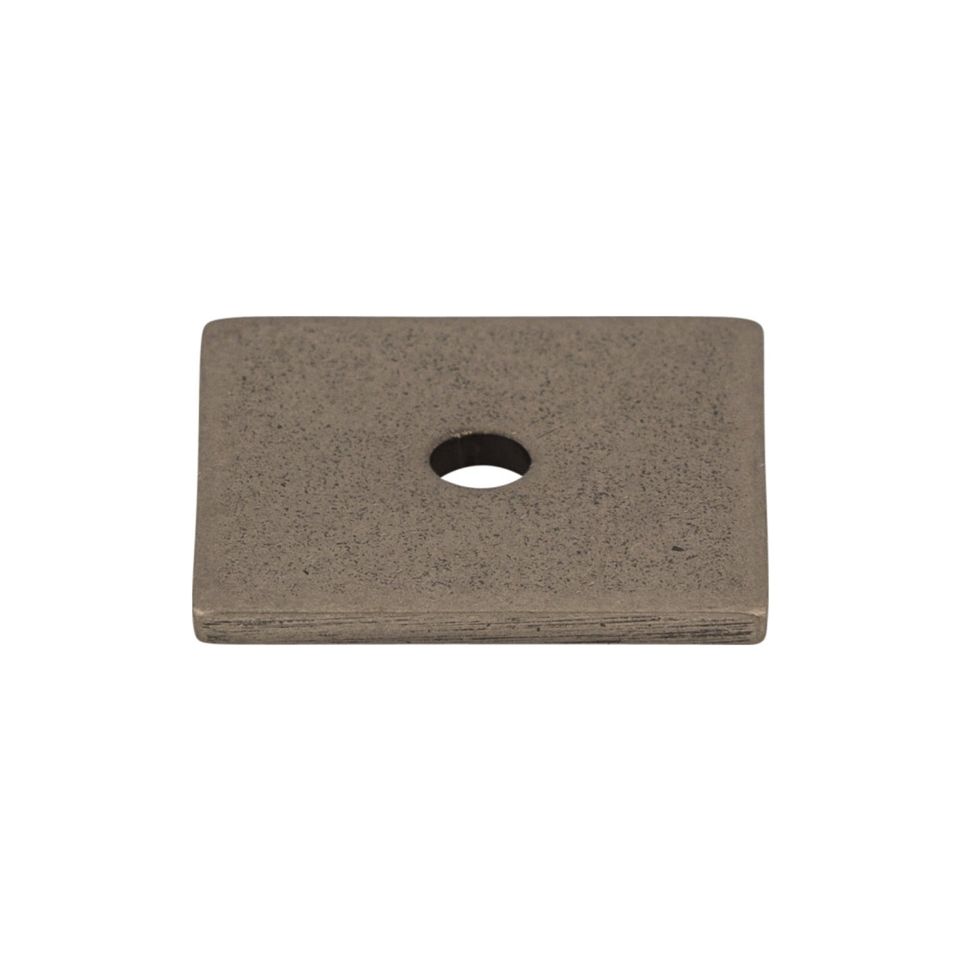 Top Knobs Square Knob Backplate - Pewter Antique