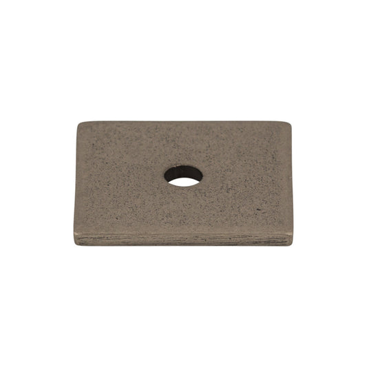 Top Knobs Square Knob Backplate - Pewter Antique