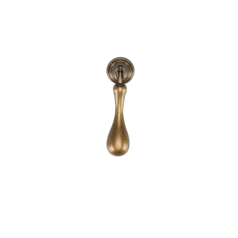 Ashley Norton Classic European Drop Pull - Distressed Brass