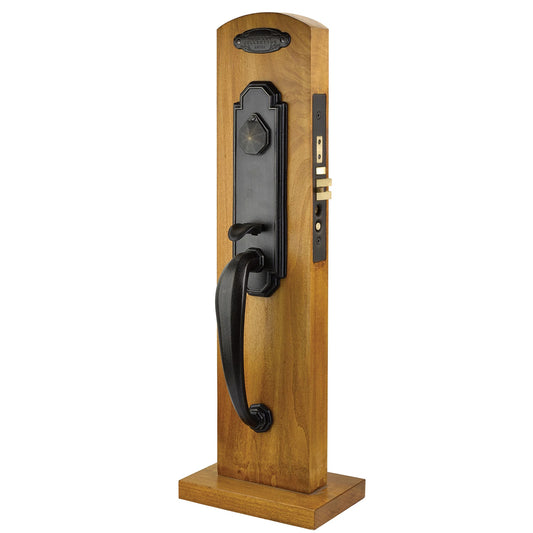 Octagon Monolithic Mortise Entry Set – Medium Bronze