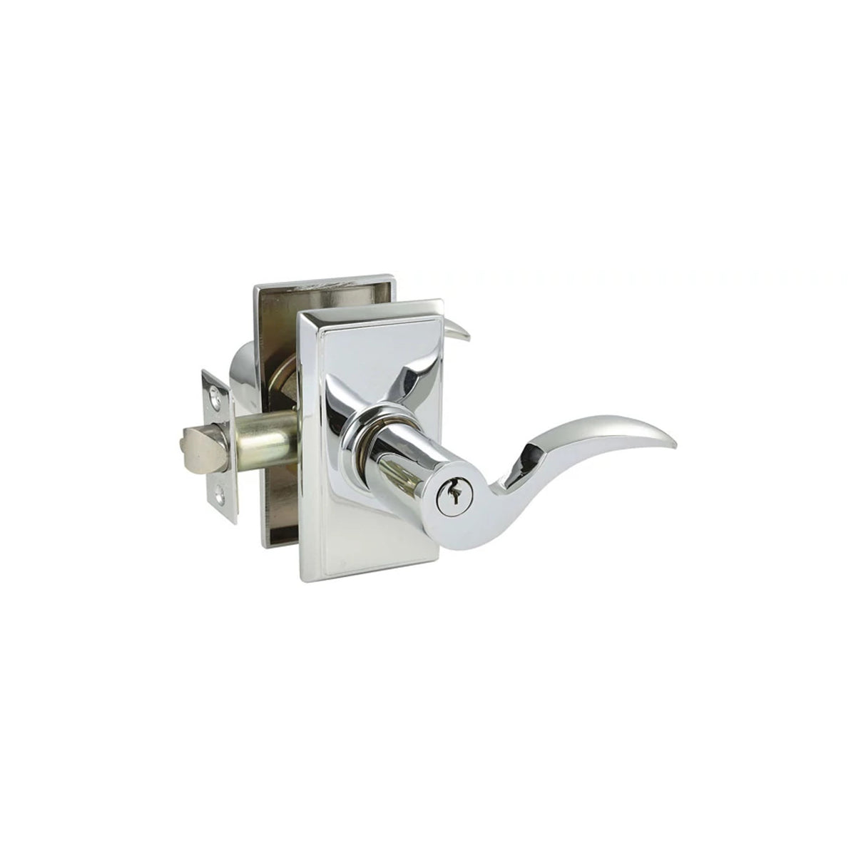 Cortina Key In Lever – keyed, polished-chrome