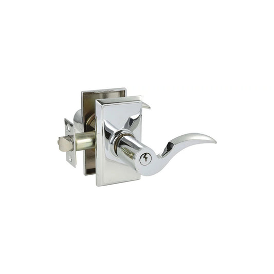 Cortina Key In Lever – keyed, polished-chrome