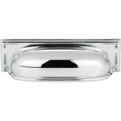 Atlas Campaign Cup/Bin Pull - Brushed Nickel