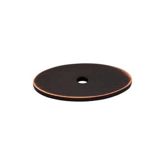 Top Knobs Oval Knob Backplate - Tuscan Bronze