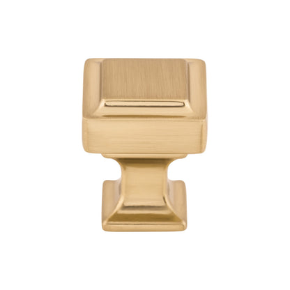Top Knobs Ascendra Square Knob - 1" - Ash Gray