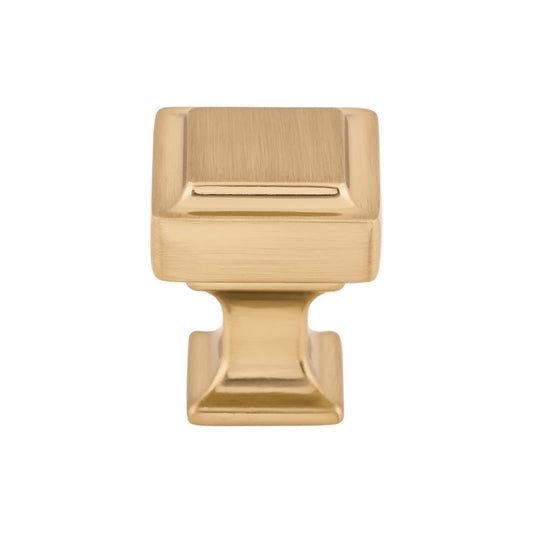 Top Knobs Ascendra Square Knob - 1" - Ash Gray
