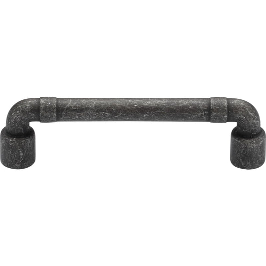 Ashley Norton Pipe Dot Cabinet Pull - 3 3/4" CTC - Vintage Black Iron
