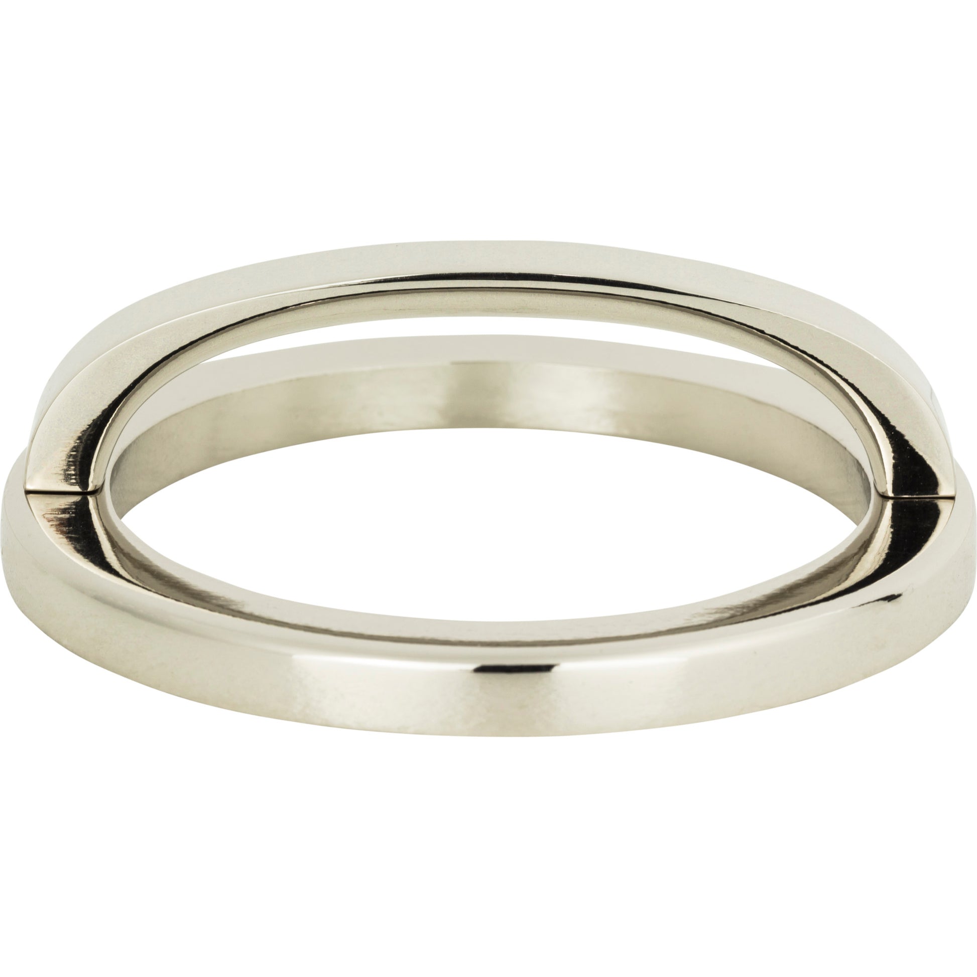 Atlas Tableau 3" Center to Center Finger Pull (407) - Polished Nickel