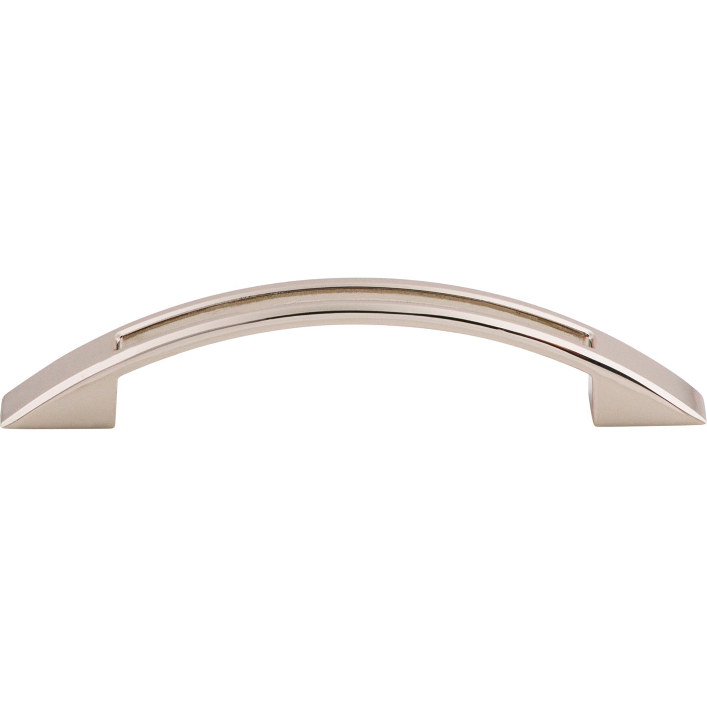 Top Knobs Tango Cut Out Bar Pull - 3 3/4" CTC - Brushed Satin Nickel
